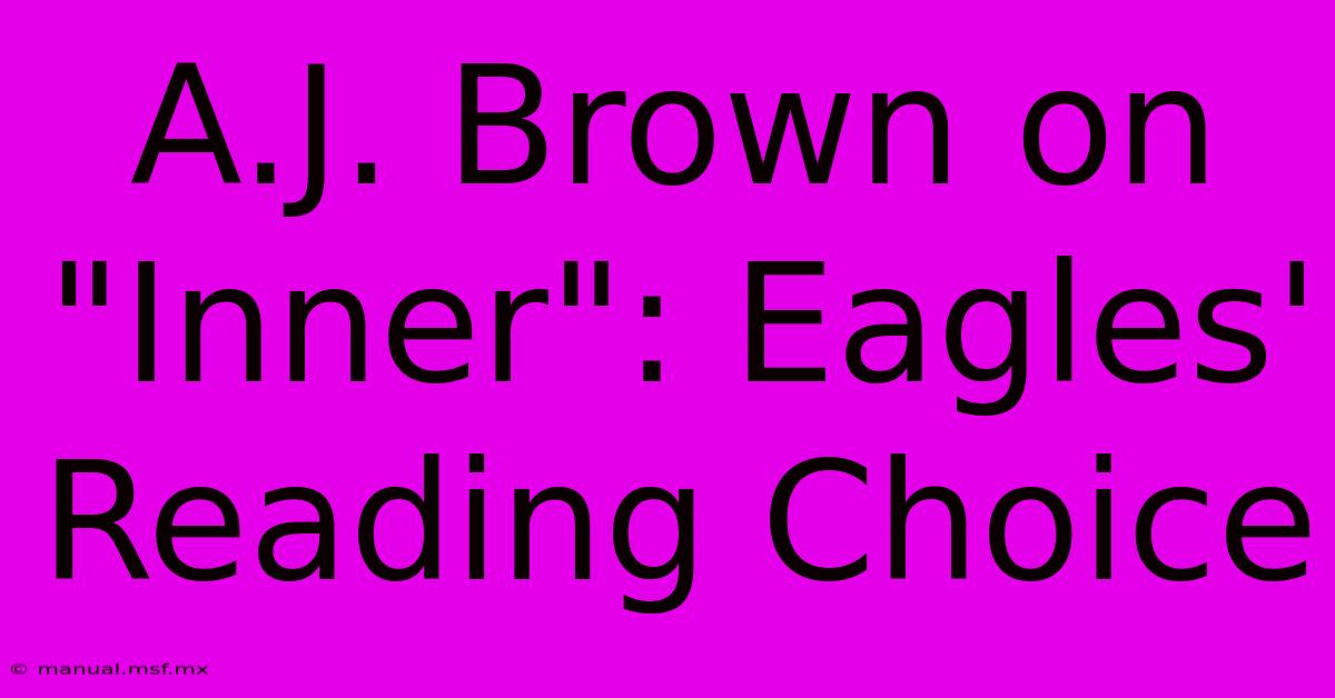 A.J. Brown On 