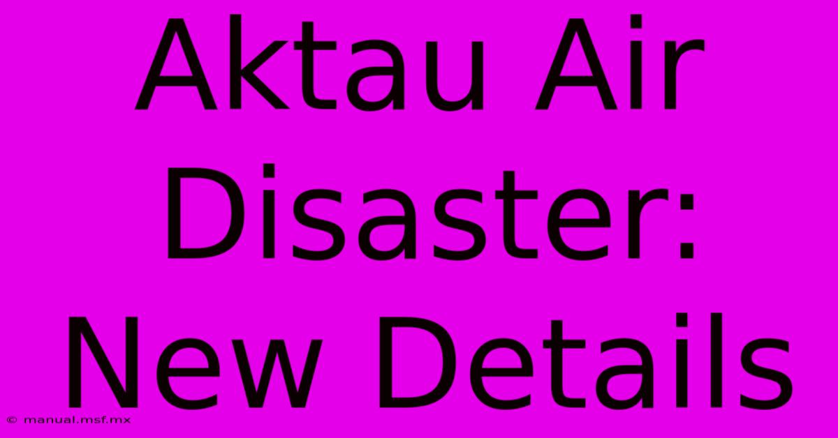 Aktau Air Disaster: New Details