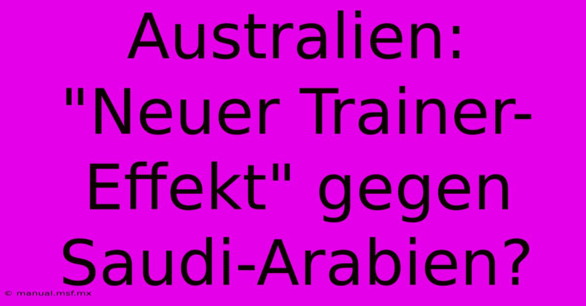 Australien: 