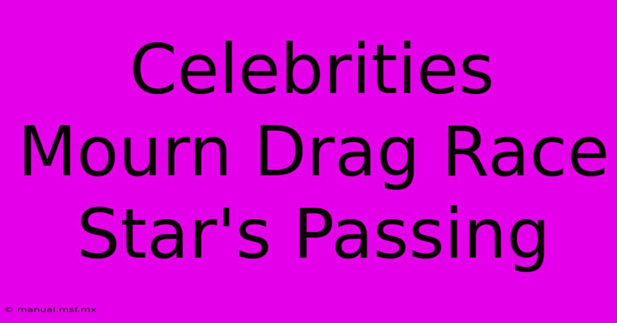 Celebrities Mourn Drag Race Star's Passing