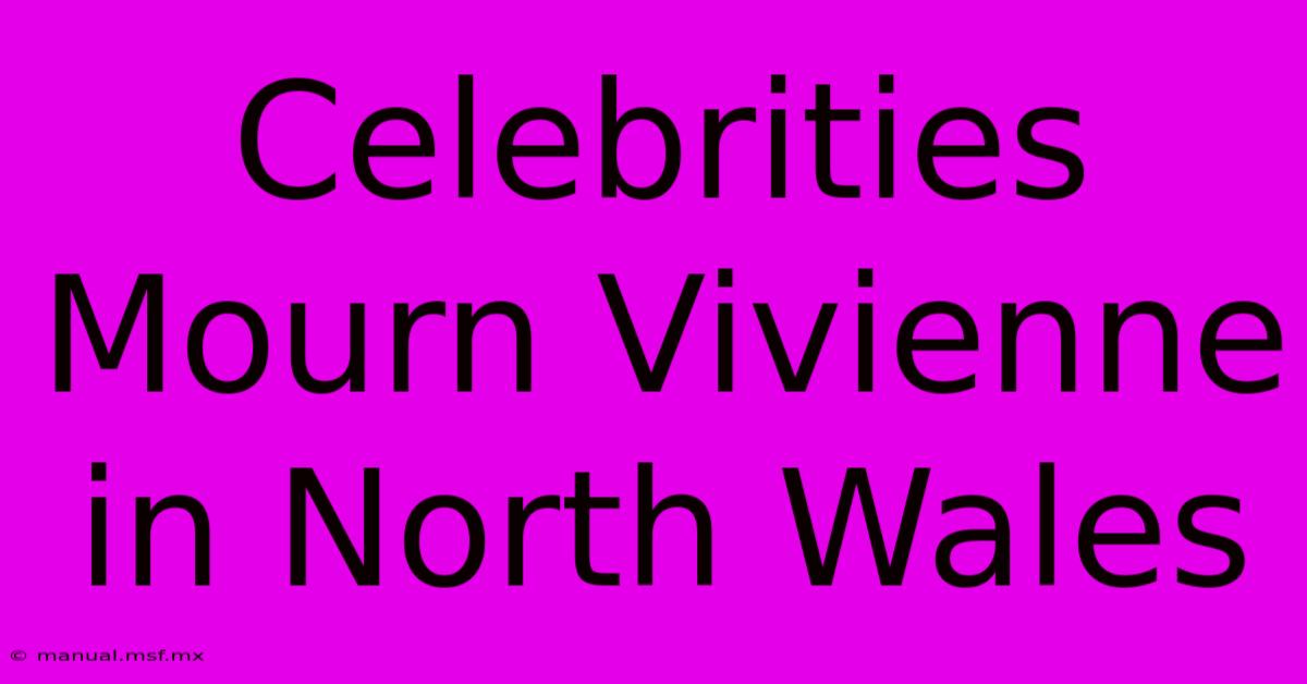 Celebrities Mourn Vivienne In North Wales