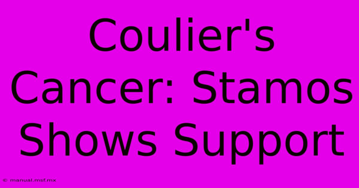 Coulier's Cancer: Stamos Shows Support 