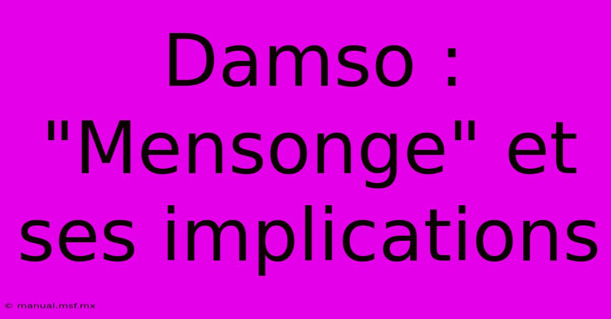 Damso : 