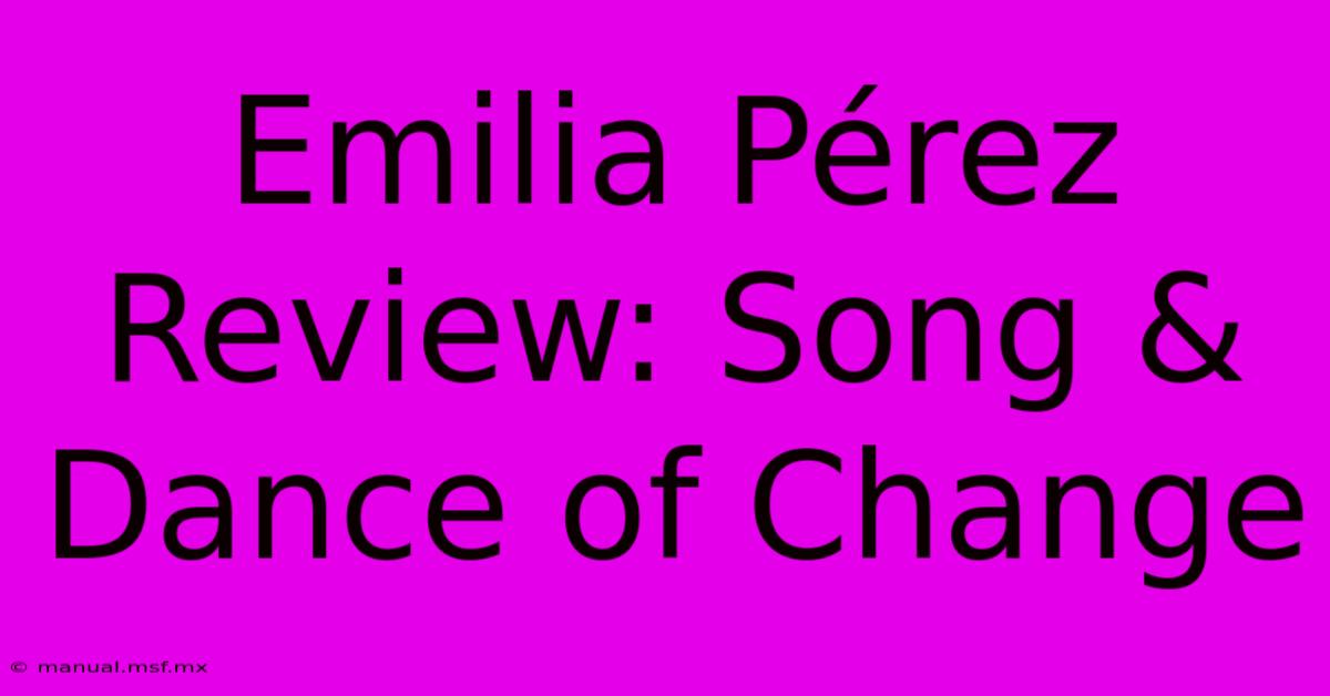 Emilia Pérez Review: Song & Dance Of Change