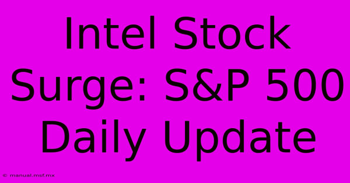 Intel Stock Surge: S&P 500 Daily Update