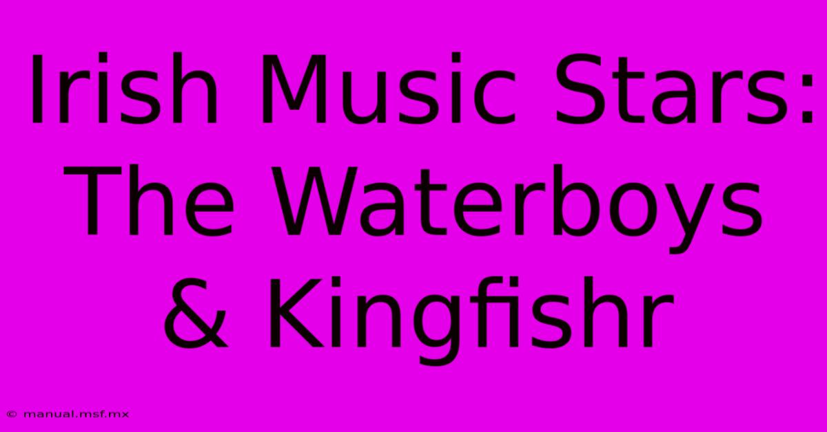 Irish Music Stars: The Waterboys & Kingfishr