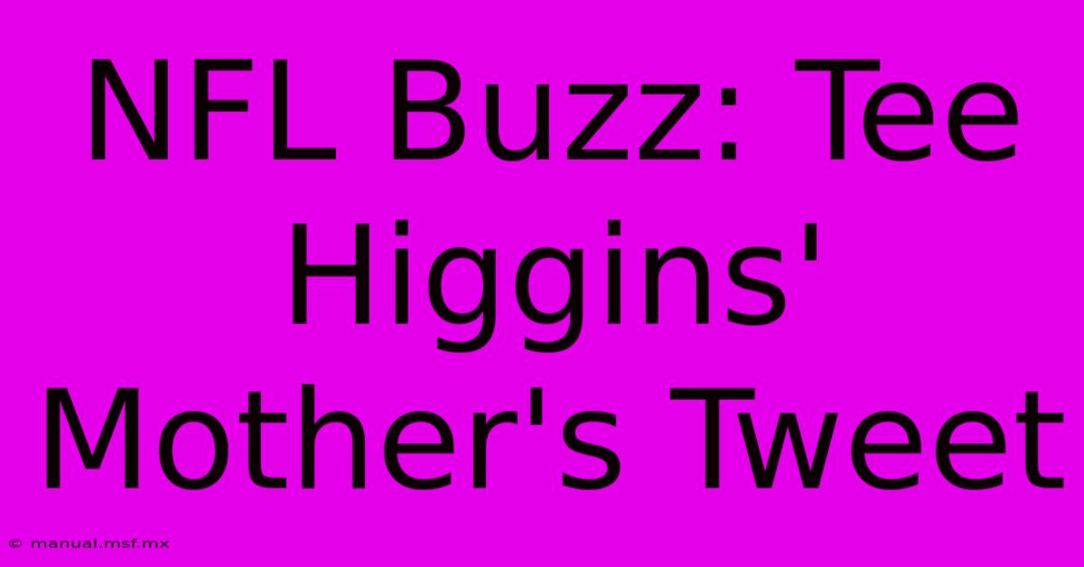 NFL Buzz: Tee Higgins' Mother's Tweet