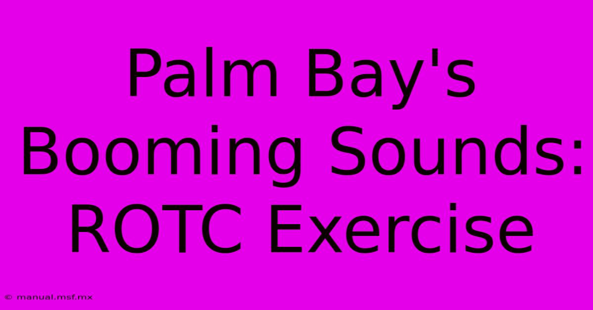 Palm Bay's Booming Sounds: ROTC Exercise