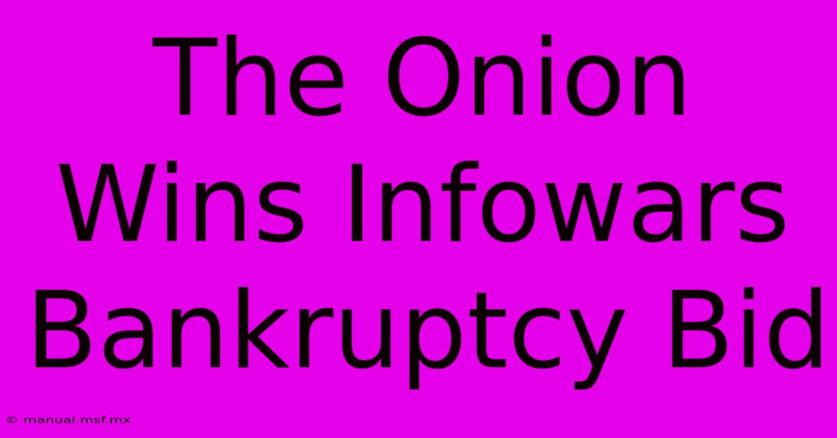 The Onion Wins Infowars Bankruptcy Bid