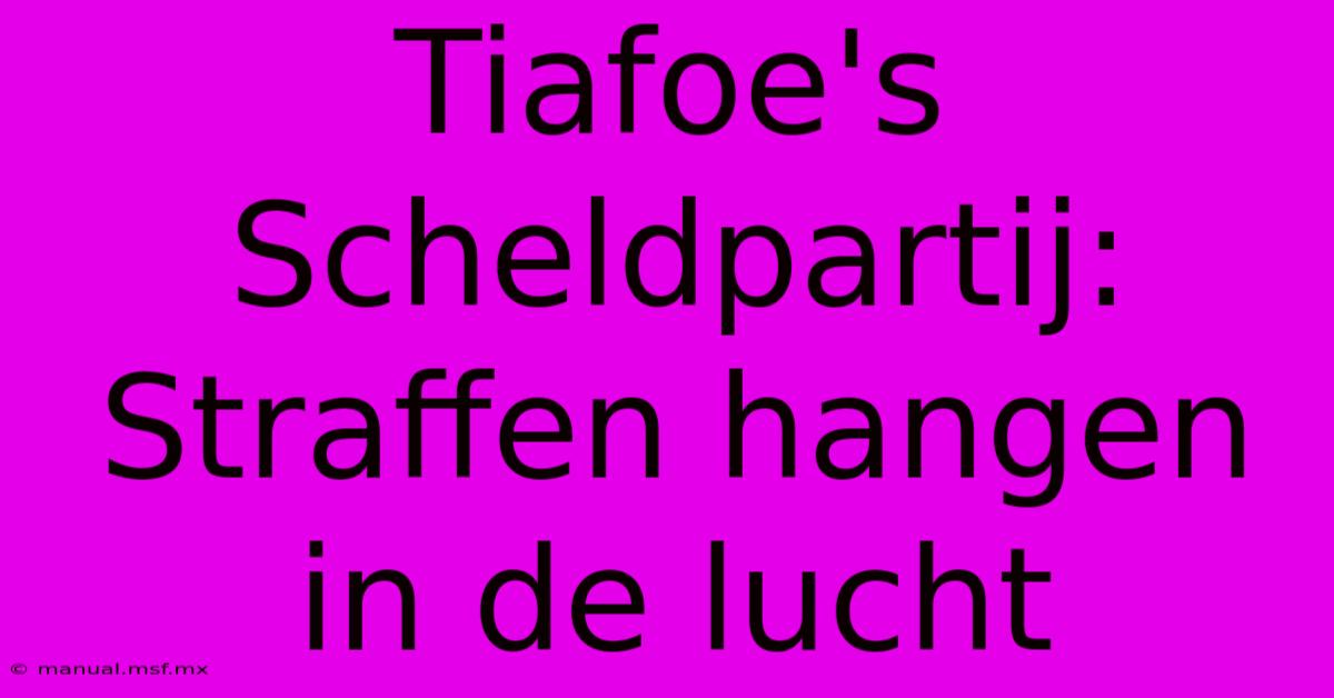 Tiafoe's Scheldpartij: Straffen Hangen In De Lucht